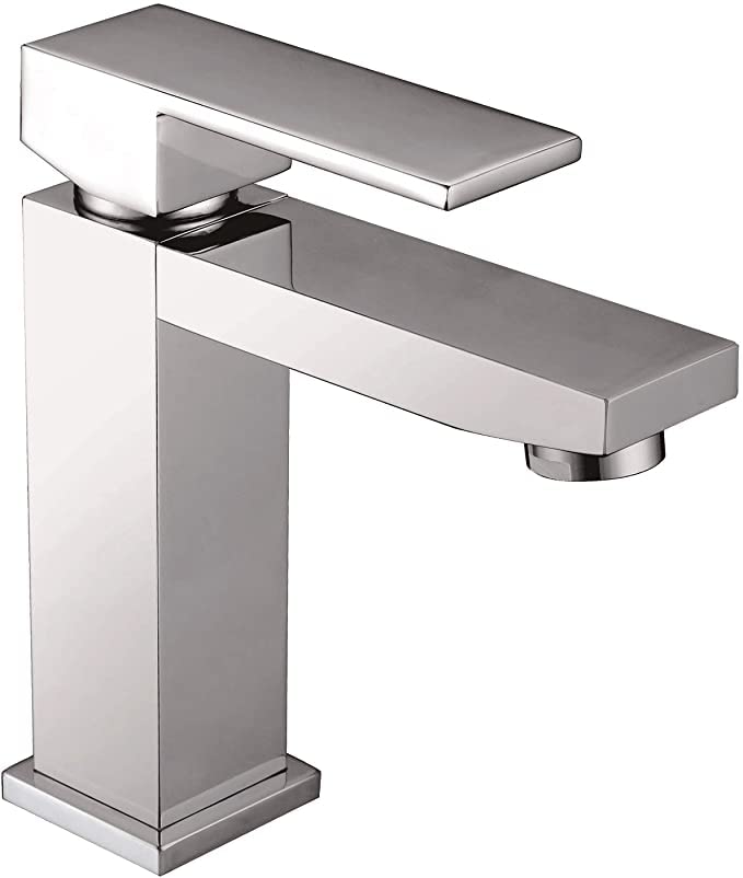 IMEX - Grifería de lavabo - Grifo monomando de baño para lavabo - Grifos de lavamano - Serie Valencia BDV003-1 Caño Corto