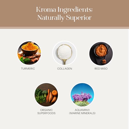 Image of Kroma 24K Beef Bone Broth Powder - 10 Servings Jar, 7.8 Oz - 100% Grass Fed Gluten Free Powder - Collagen-Rich High Protein Broth w /Organic Ingredients - Animal Based Protein for Gut Health & Joint Support