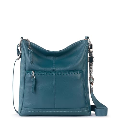 Image of The Sak Lucia Leather Crossbody Purse - Premium Leather Women's Handbag for Everyday & Travel - Cross Body Bag With Zipper