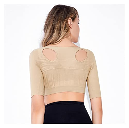 ANMUR Haltungskorrektur-BH für Damen, Oberarm, Push-Up Brustkompression, dünne Ärmel, formende Kleidung, ärmellose T-Shirts (Farbe: Beige, Größe : L/L) ANMUR Haltungskorrektur-BH für Damen, Oberarm, Push-Up Brustkompression, dünne Ärmel, formende Kleidung, ärmellose T-Shirts (Farbe: Beige, Größe : L/L)