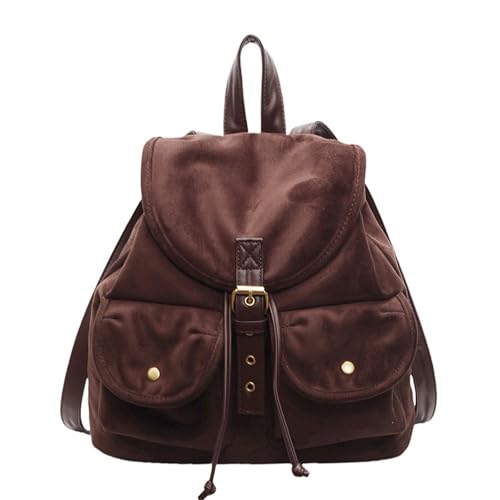 Sac à dos vintage en cuir grand sac décontracté pour voyage