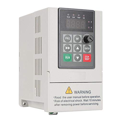 Single Phase To 3 Phase VFD, 110V 0.75KW 7A Single Phase Input 3 Phase Output VFD Frequency Inverter Converter, Motor Speed Controllers