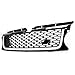 HECASA Front Grille Grill Assembly Compatible with 2010-2013 Land Rover Range Rover Sport L320 Black and Silver on U Around Grille