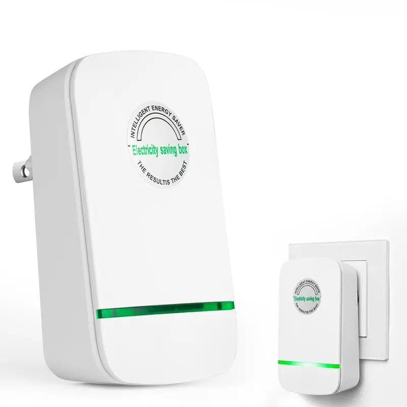 Stop Watt Device Plug-in for Home,Energy Savings Device,Power Efficiency,Smart Power Saver Plug with Voltage Stabilizer Protector, Smart & Office US 90V-250V 30KW