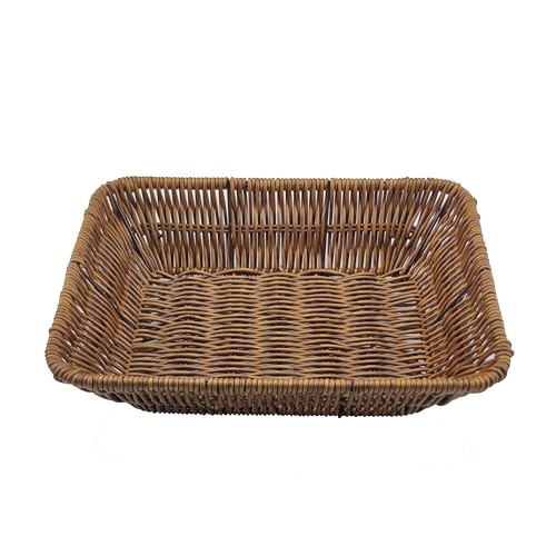 Wicker Bread Baskets,Tabletop Food Serving Baskets,Handwoven Storage Basket Bin,Fruit Vegetables cosmetics Basket for Home