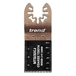 Trend Universal Coarse Tooth CrV Japanese Multi-Tool Saw Blades, 34 mm, For Fast Cutting in Wood, Plastics and Plasterboard, 5 Pack, MTB/32CJ