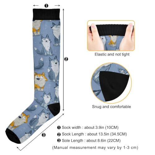 Image of Fisyme Socks for Women Men Warm Comfort Athletic Crew Running Hiking Cycling Compression Socks