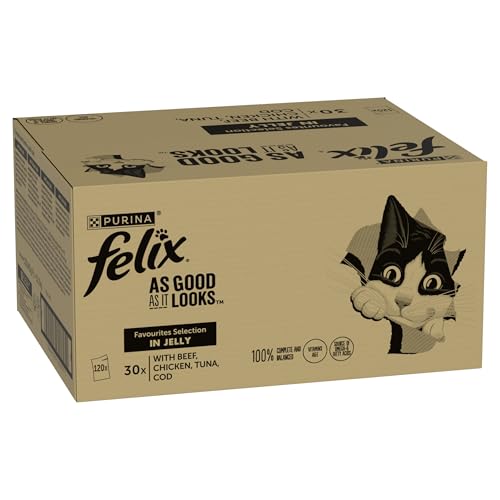 FELIX As Good As it Looks Favourites Selection in Jelly Wet Cat Food 120x85g