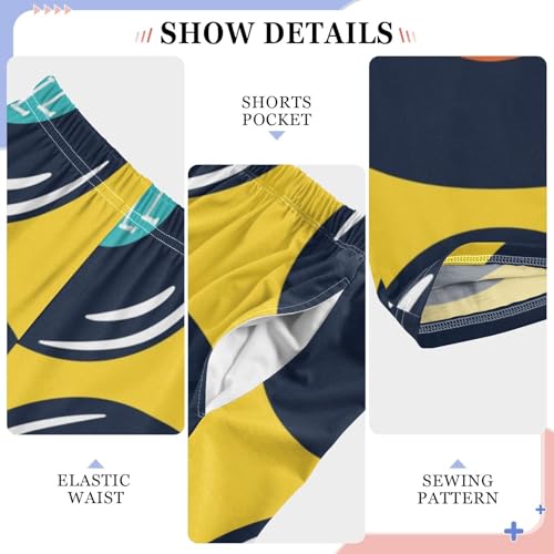 Rock Records Plates Yellow Boys Pants for Kids Jogger Pants with Pockets S-XL Ceshi4