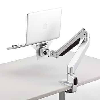 ノートパソコンアーム水平垂直3関節モニターアーム・ガスショック式・0.5～5kg ノートパソコンアーム(水平垂直3関節モニターアーム・ガス