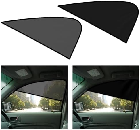 ZATOOTO Car Window Shades 2 Pack Magnetic Car Window Covers Front Side Window Sun Blocker | Blackout and Mesh for Different Needs | Anti-Glare & UV Protection | Easy On/Off for Drivers