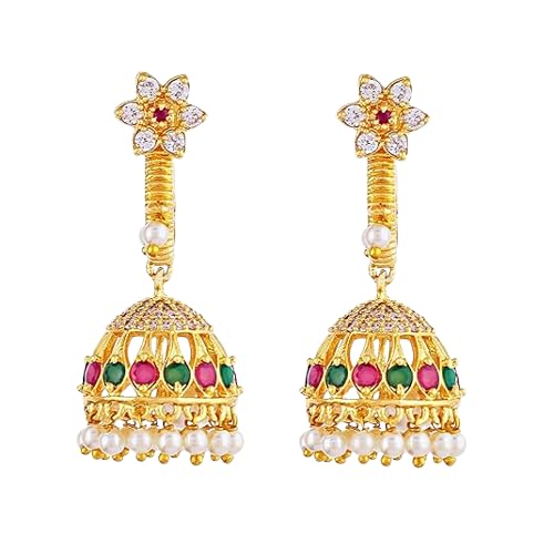 NANDANA COLLECTIONS Tops Earring For Women And Girls Birthday Gift for Girls & Women Anniversary Gift for Wife | Lovely Gift Makarakundanalu (B0CMLDQFL5) Amazon Price History, Amazon Price Tracker