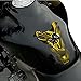 Resin Bike Motorcycle 3D Stickers Compatible with Honda Hornet. Tank Protector Protection from Bumps and Scratches. Motorcycle Resin Stickers - Yellow - Made in Italy