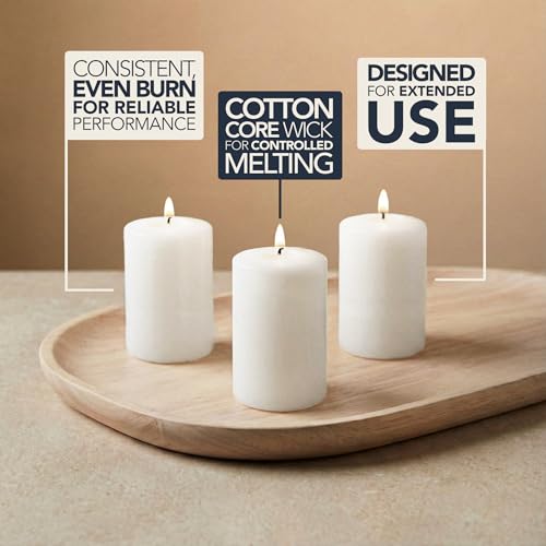 Image of Royal Imports White Votive Candles Unscented Candles for Wedding Centerpieces Pack of 144 Dripless Wax for Parties, Aromatherapy, Devotional, Home Decor, Spas & Holiday Gifts