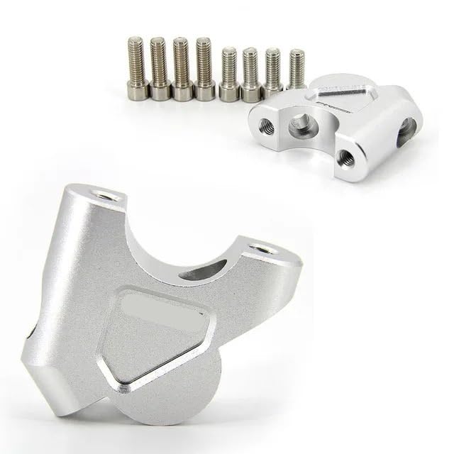 Adaptateur rehausseur de guidon 32 mm argent pour BMW R1200GS LC et Adventure