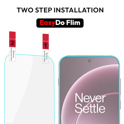 Image of KAPAVER GT EasyDo Tempered Glass Screen Guard Protector for (OnePlus 15 (Film Matte) (2 Pack)) Clear