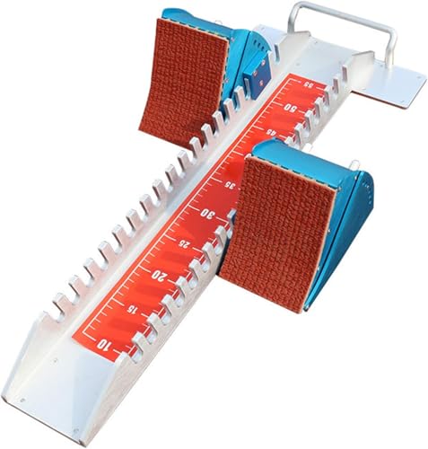 25 Starting Blocks Track and Field Heavy Duty Without the Heavy Start Sprint Pedal 6 Angles adjustablesuitable for Track and Field Sports Aluminum Alloy Starting Blocks