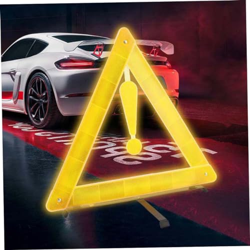Señal reflectante triangular plegable para auto miniatura 3
