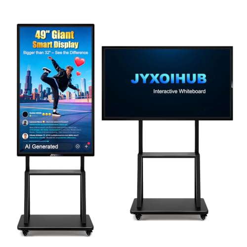 Image of 49 Inch Streaming Monitor 1080p Android 12, RK3588 Octa 8+64GB, IR Touch, Eshare Cast+Reverse, Whiteboard, USB Player, Wall /Stand Mount, Studio /Conf /Class (Board Only)