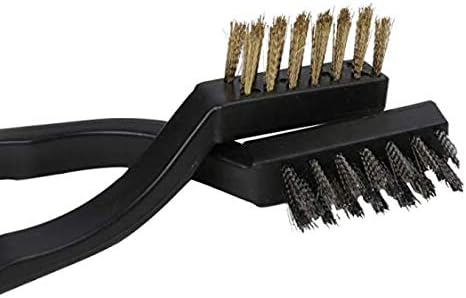 6Pcs Mini Wire Brush with Brass and Stainless for Cleaning Welding Slag and Rush
