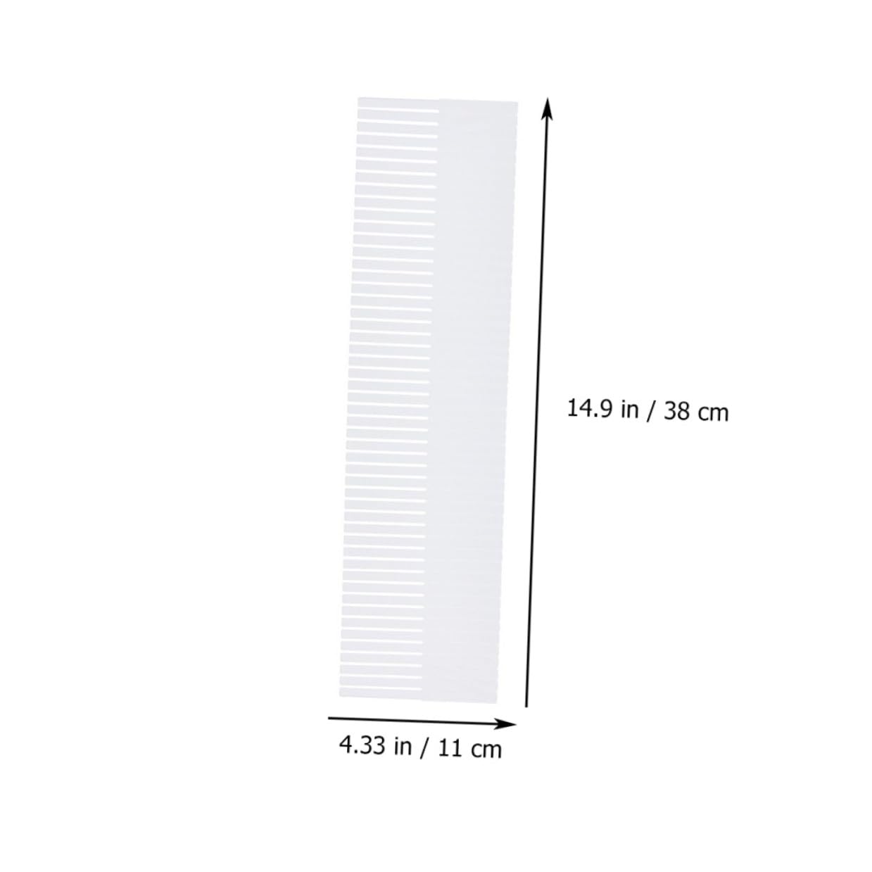 Mikikit Divisori per Cassetti Organizer per Domestici Combinazione Libera in Plastica Bianca 10 Pezzi Dimensioni 38x11 Cm per Riporre Biancheria in Casa