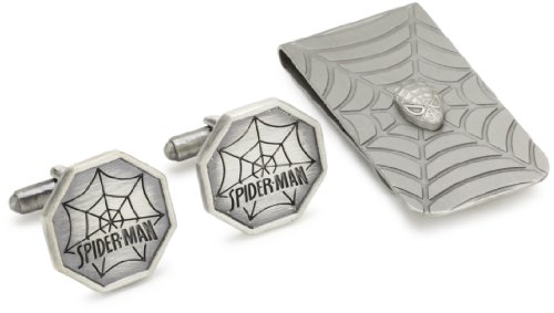 Marvel Comics Spider-Man Cuff Link and Money Clip Box Set