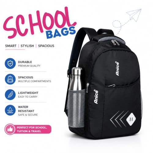 Image of ANICE 15L Laptop Backpack for Men & Women School Bag Tuition Bags Travel & College Bag School Bag for Boys Girls Man Woman | Laptop Bagpack