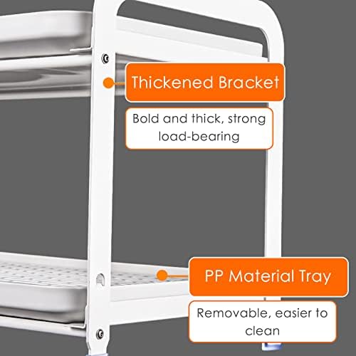 Cup Holder Drying Rack, Cup Mug Drying Holder Rack for Counter, Coffee Mug Rack 2 Tier, Coffee Cup Dryer Kitchen, Bottle Drying Rack, Mugs Organizer, Detachable Tray, Rustproof, Multifunctional