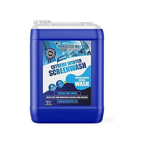 Jennychem Extreme Screenwash Concentrate Winter 20L | Winter Windscreen Wash Formulated to Withstand Temperatures up to -25°C | Severe Winter Screenwash Cover