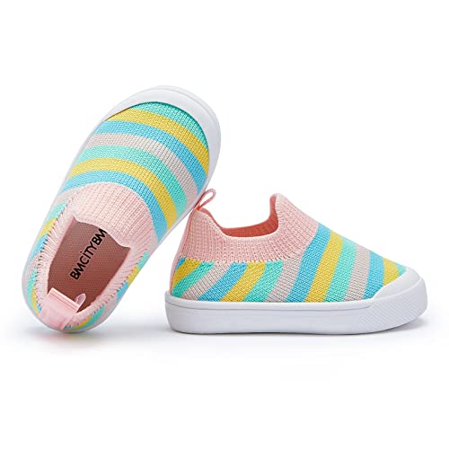 Image of BMCiTYBM Baby Sneakers Girls Boys Lightweight Breathable Mesh First Walkers Shoes 6-24 Months