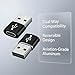 USB C to USB Adaptor, USB to USB C Adapter 2Pack, Type C Female to A Male Charger Cable Converter Compatible with Notebook, Tablet, Smartphone, iPad 10 Air 4 5,Apple 15 14 13 12 Pro Max (Black)
