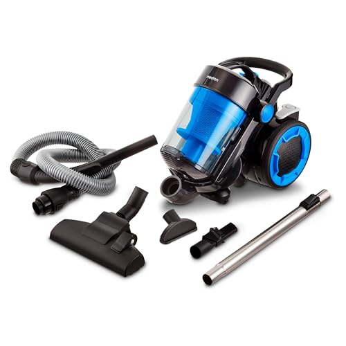 MEDION Beutelloser Zyklon-Staubsauger P4000 (900 Watt Leistung, 4,3 Liter Staubbehälterkapazität, waschbarer HEPA 13 Filter, 11 m Arbeitsradius, MD 11906) blau