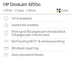 HP DeskJet 4255e Wireless All-in-One Color Inkjet Printer, Scanner, Copier, Best-for-Home, 3 Month Instant Ink Trial Included, AI-Enabled (588S6A) - Image 2