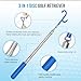 Disc Golf Retriever Pole 16 Feet, Telescopic Discs Retriever with Durable Stainless Steel Frame and Carry Bag - Extendable Golf Accessories Grabber to Retrieve Discs in Water, Trees, Bushes