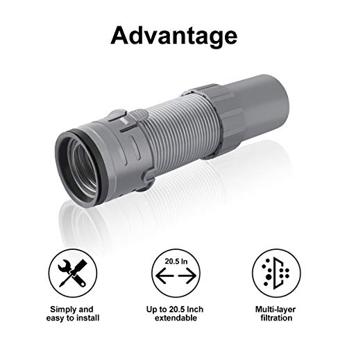 LANMU Vacuum Floor Nozzle Hose Compatible with Shark Navigator Lift-Away NV350, NV351, NV352, NV356, NV356E, NV357, UV440, Replace Part No.193FFJ