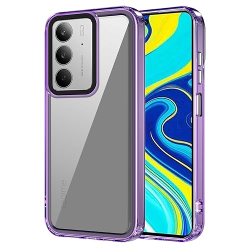 Image of Zapcase Back Case Cover for Poco M7 5G | Compatible for Poco M7 5G Back Cover | Case Cover with Camera Protection | (TPU + PC | Translucent Purple)