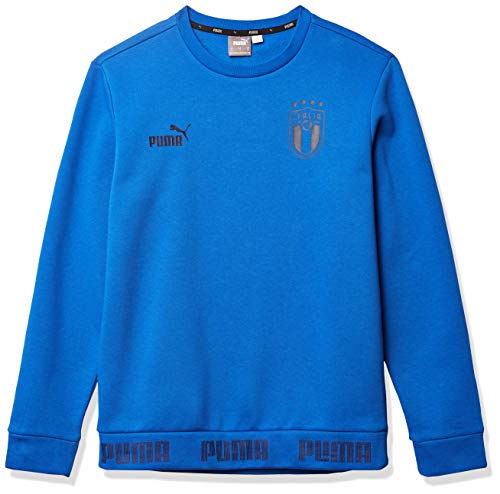 PUMA Mens International Soccer FtblCulture Sweater FIGC Italia, Team Power Blue-Peacoat, Large