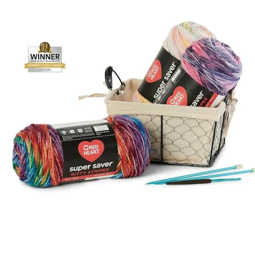Image of Red Heart Super Saver Bitty Stripes Yarn
