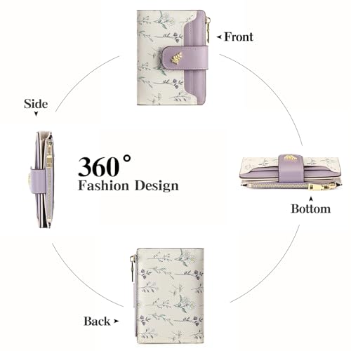 Image of GAEKEAO Wallet Women Small RFID Vegan Leather Card Holder for Women