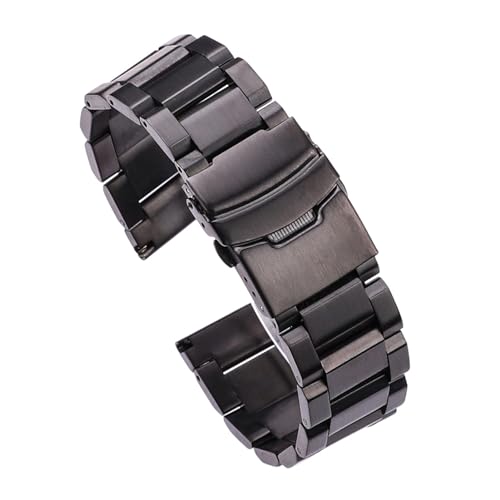 Cong Yi XeXX`[vohXgbv fB[X Y ^voh NuXbg 18mm 20mm 22mm 24mm ANZT[ Vo[ [YS[h(Black,20mm)
