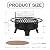 Panovue 38 Inch Wood Burning Fire Pit for Outside, Round Firepit with Grill & Metal Lid, Metal Outdoor Fire Pit Table for Patio Backyard Garden Bonfire Party