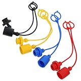 BEBEMOKO 8 Stück Teiliges Hydraulik Staubschutzkappen Mehrfarbig Hydraulik Schnellkupplung Schutzkappen Kunststoff Abdeckungen Robust Langlebig Einfach zu Montieren für Industrie und