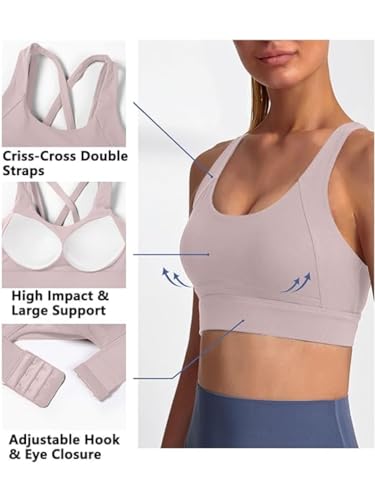 Image of Fabluk Sports Bra European Design - High Impact Support for Running & Cycling