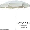 Plaj Şemsİyesİ Krem 200 Cm 10 Tellİ