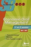  Economie-droit management 1er et 2e années 2014-2015