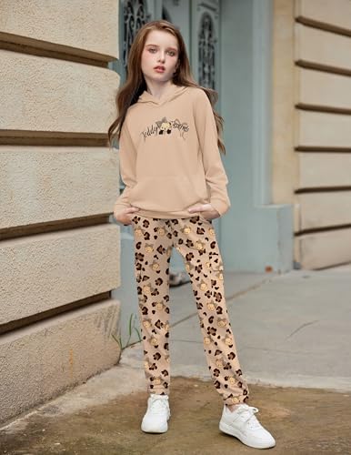 Image of Arshiner 2 Pieces Girls Outfits Fall Sweatsuits Sweatshirts and Sweatpants