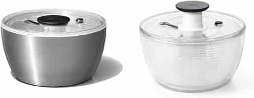 【箱あり】oxo オクソー / STAINLESS SALAD SPINNER Amazon.com: OXO Good Grips Stainless Steel Salad Spinner