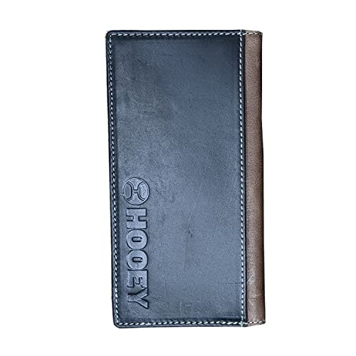 "Tonkawa" Rodeo Hooey Wallet Brown/Black w/ Ivory Aztec2