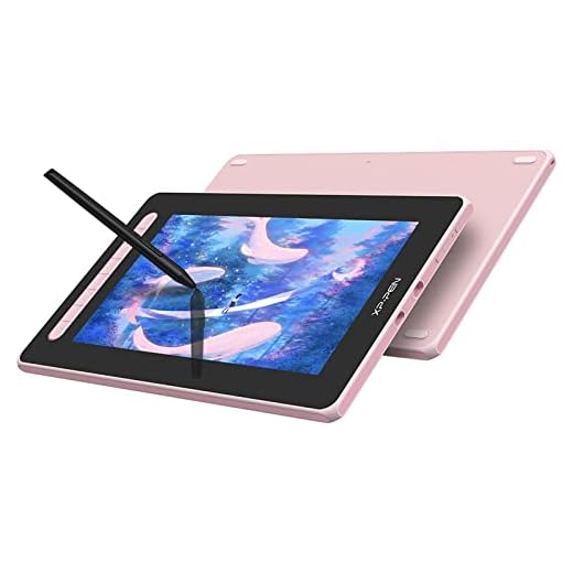XP-PEN Artist 12-2.ª generación Tableta Gráfica con Pantalla Completamente Laminada de 127% sRGB, Lápiz más Avanzada con X3 Chip, Compatible con Windows, Mac OS X, Chrome OS, Linux y Android, Rosa