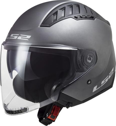 Omologazione ECE 22.06 LS2, Casco Moto Jet COPTER II SOLID Matt Titanium, L